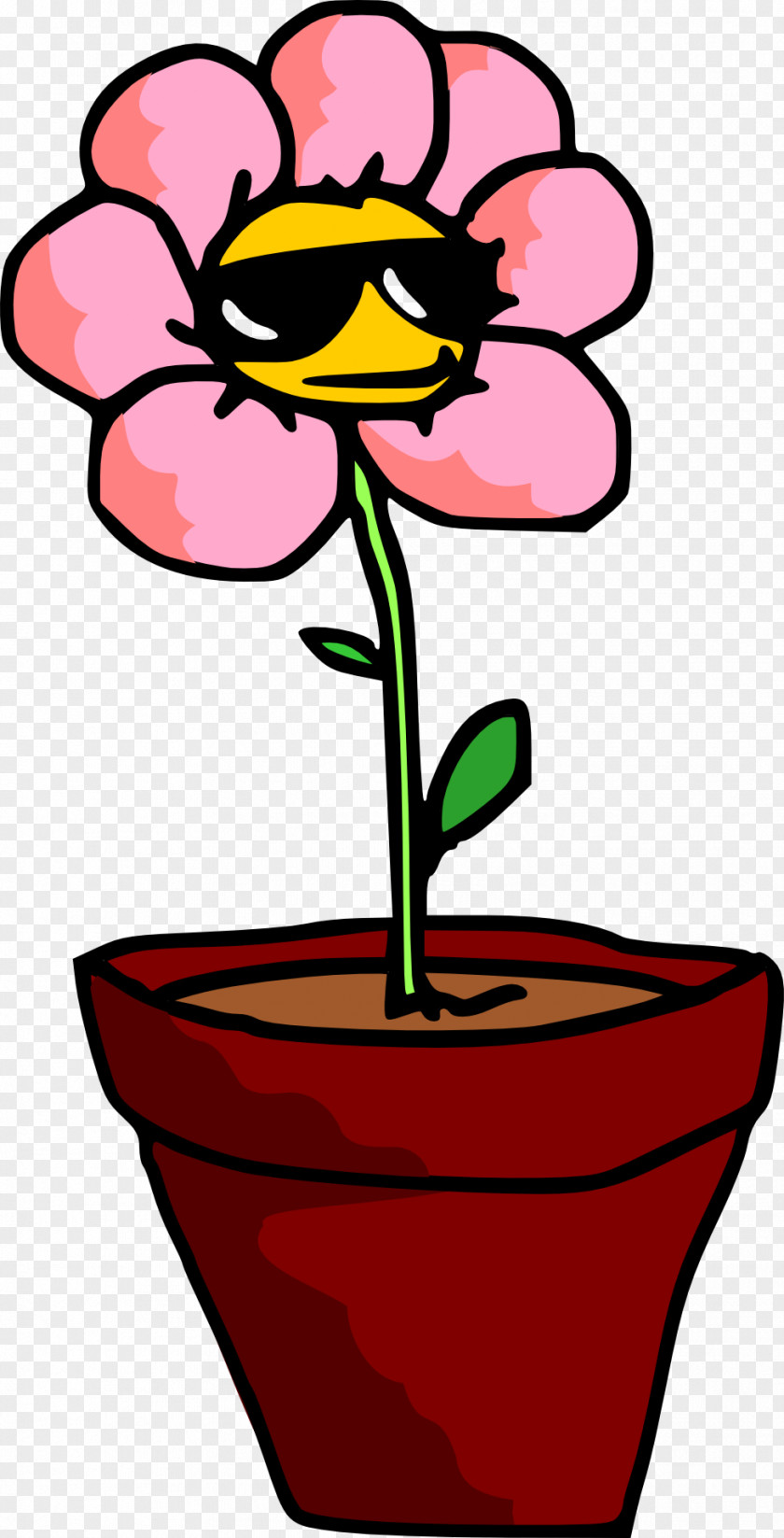 Flowerpot Light Clip Art PNG