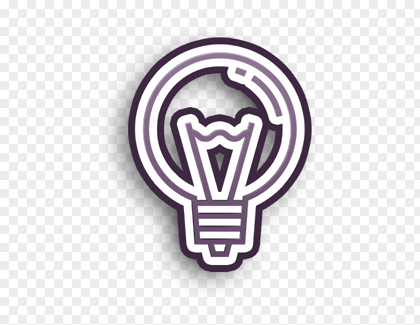 Light Bulb Icon Office Line Lamp PNG