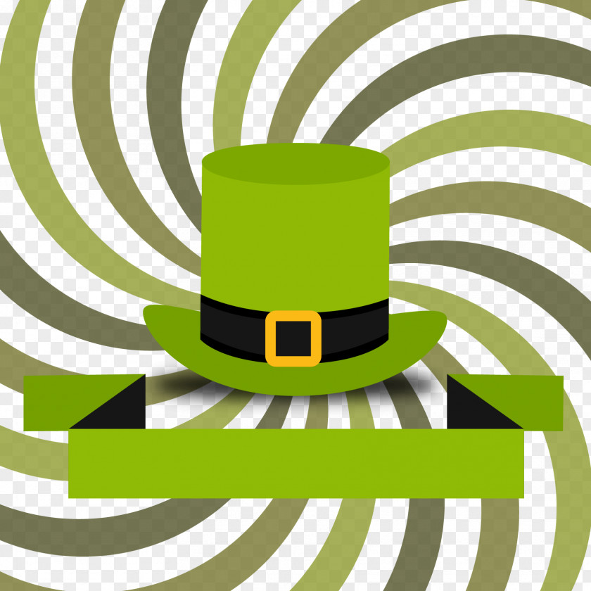Vector Green Swirl And Hats Euclidean Download Illustration PNG