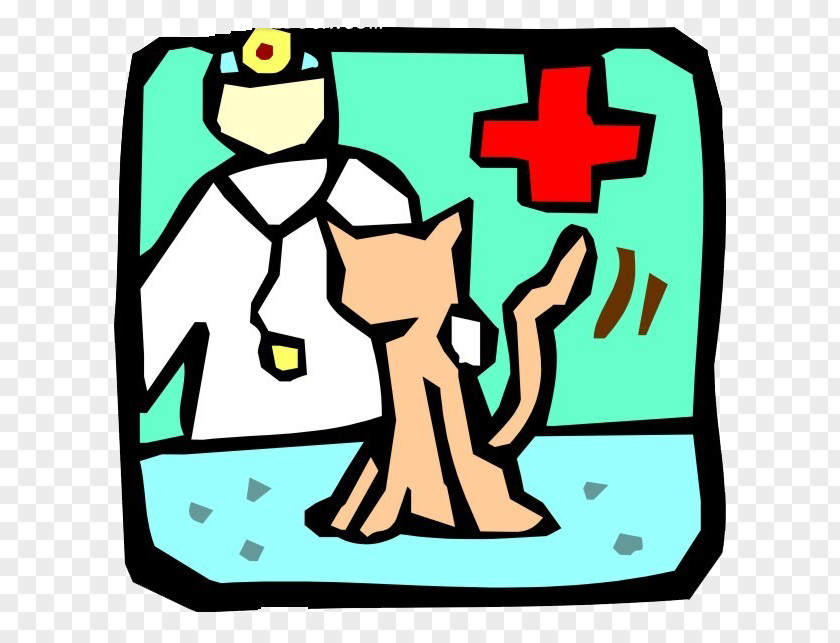 White Veterinarian Green Background Cat Dog Pet Clip Art PNG