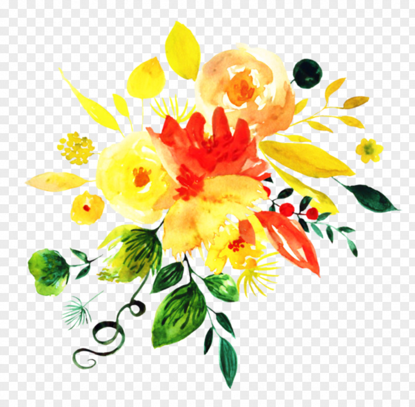 Bouquet Petal Of Flowers Drawing PNG