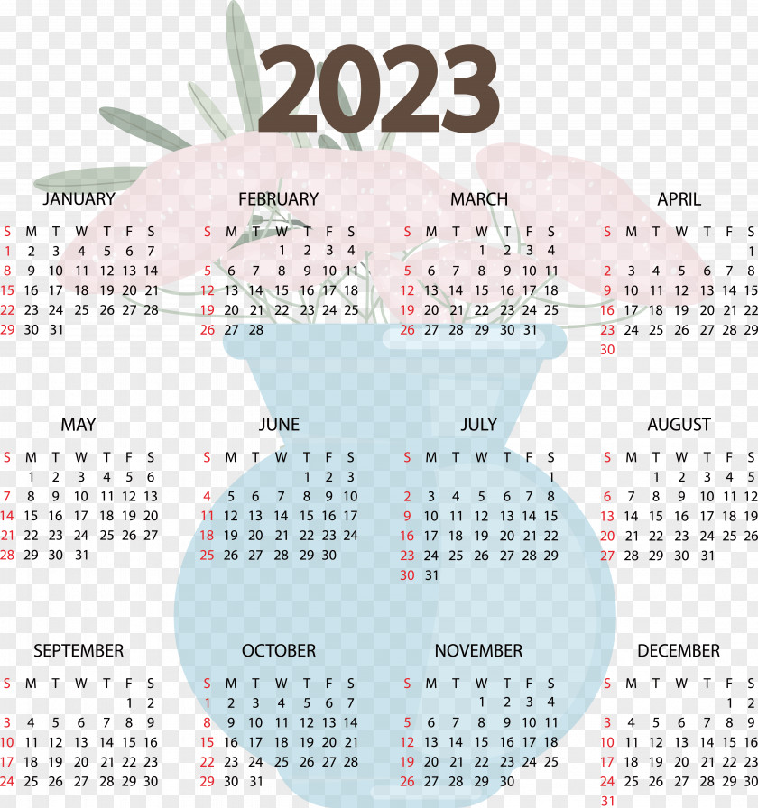 Calendar 2023 Calendar Year Week 2026 PNG