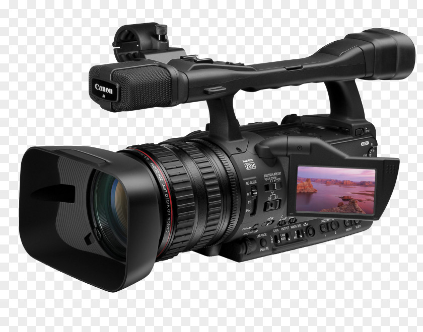 Professional Video Camera Image XH-A1s Camcorder High-definition HDV Zoom Lens PNG