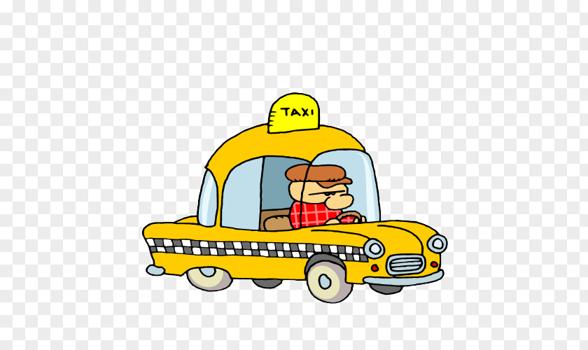 Taxi Driver Yellow Cab Clip Art PNG