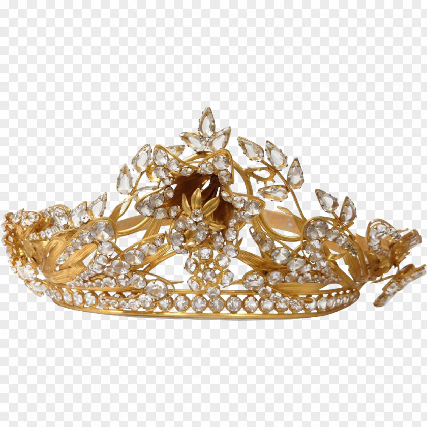 Brass Crown Jewellery Tiara Gold PNG