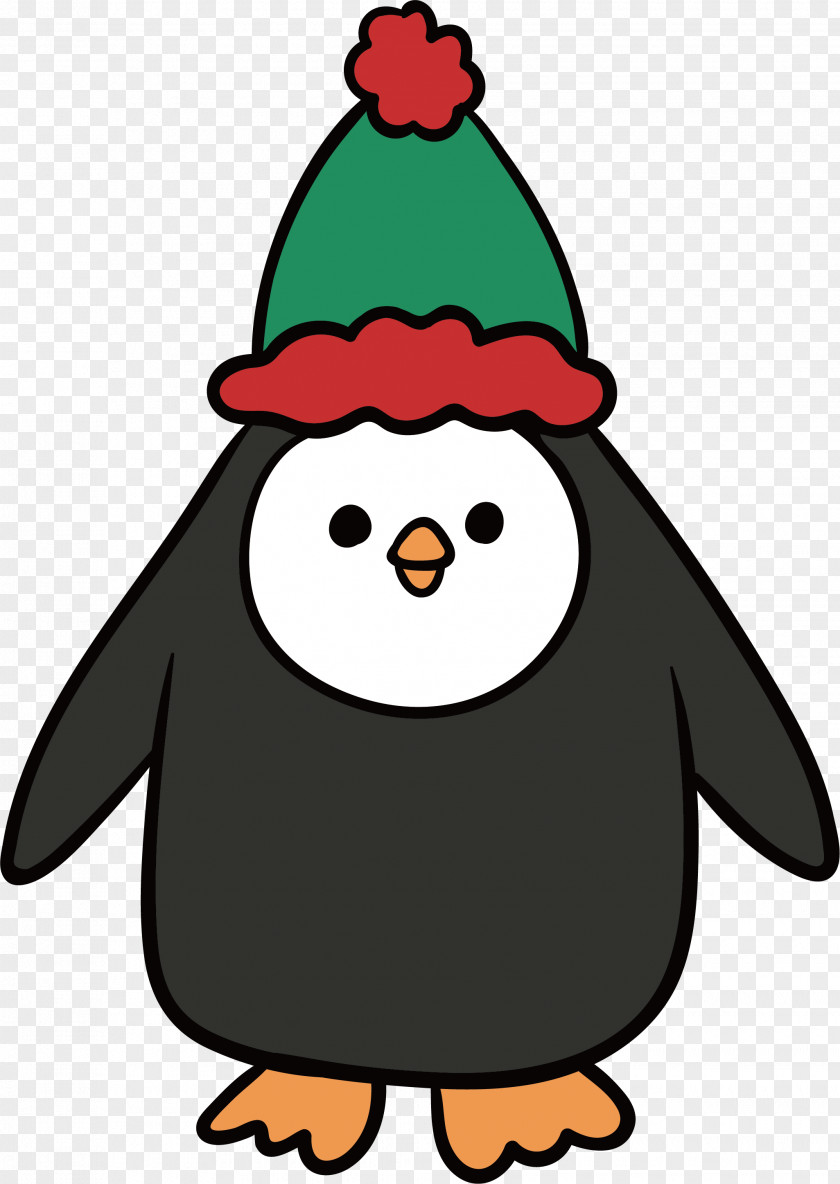 Cartoon Christmas Penguin Clip Art PNG
