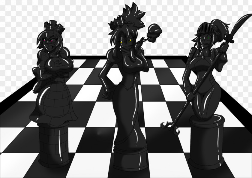 Chess Chessboard Piece Board Game White And Black In PNG