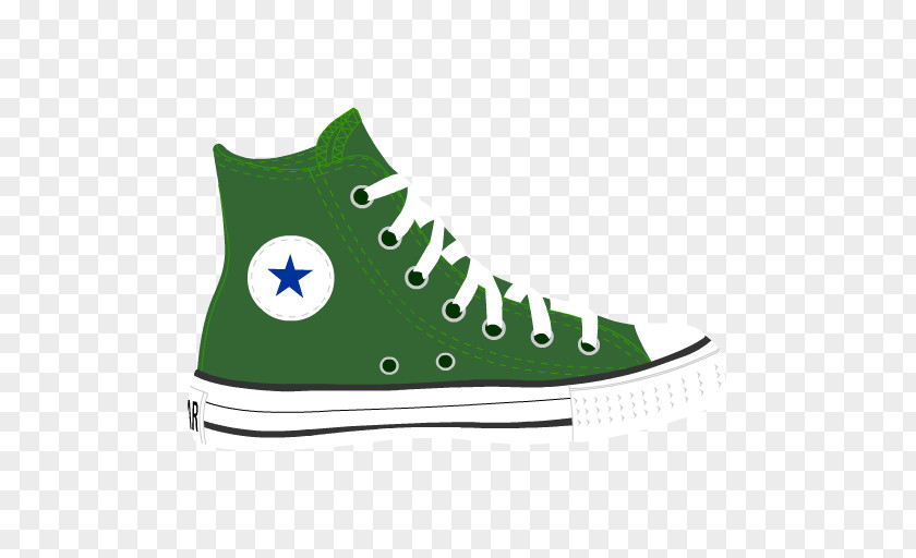 Green Shoes Cliparts Chuck Taylor All-Stars Converse High-top Shoe Sneakers PNG
