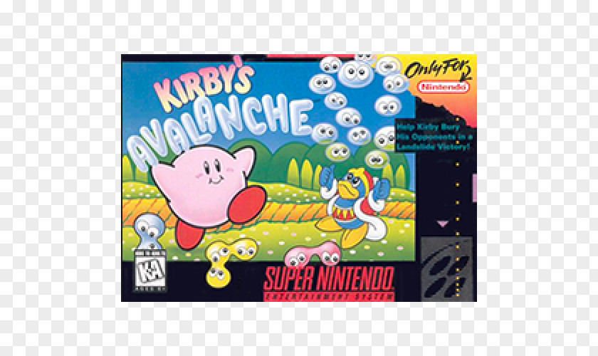 Nintendo Kirby's Avalanche Dream Course Super Entertainment System Land 3 PNG