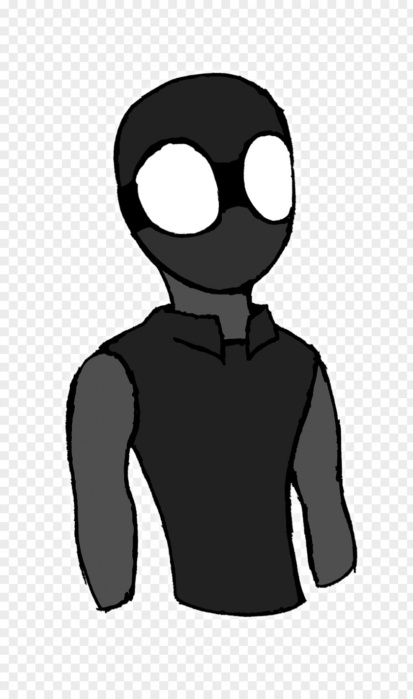 Sales Man Black Shoulder Sleeve Cartoon Silhouette PNG