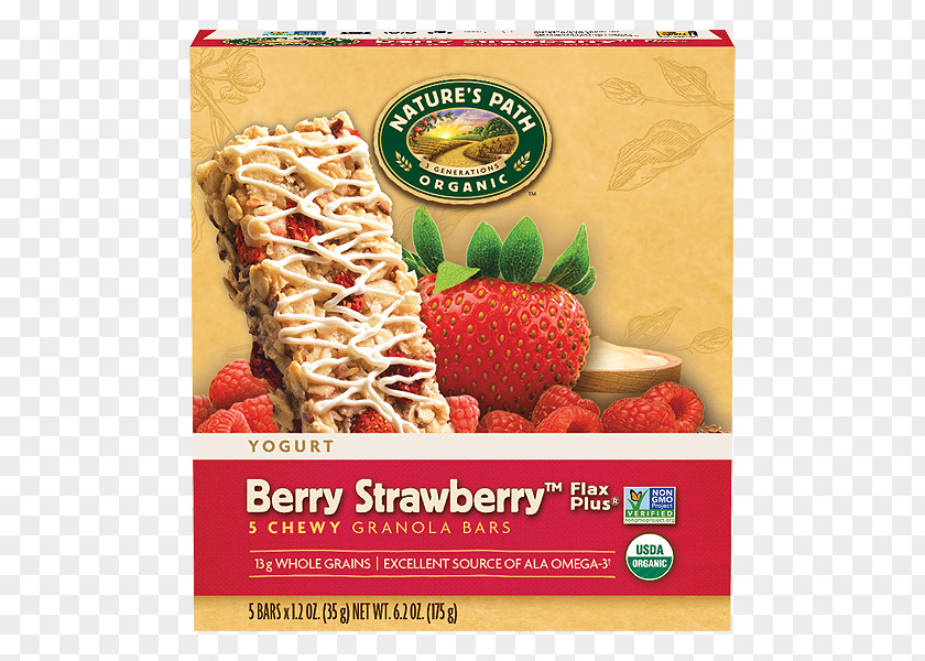 Strawberry Organic Food Nature's Path Granola Breakfast Cereal PNG
