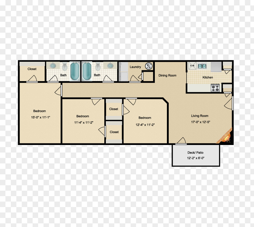 Bed Plan Northridge Apartments Constellation Circle Floor PNG