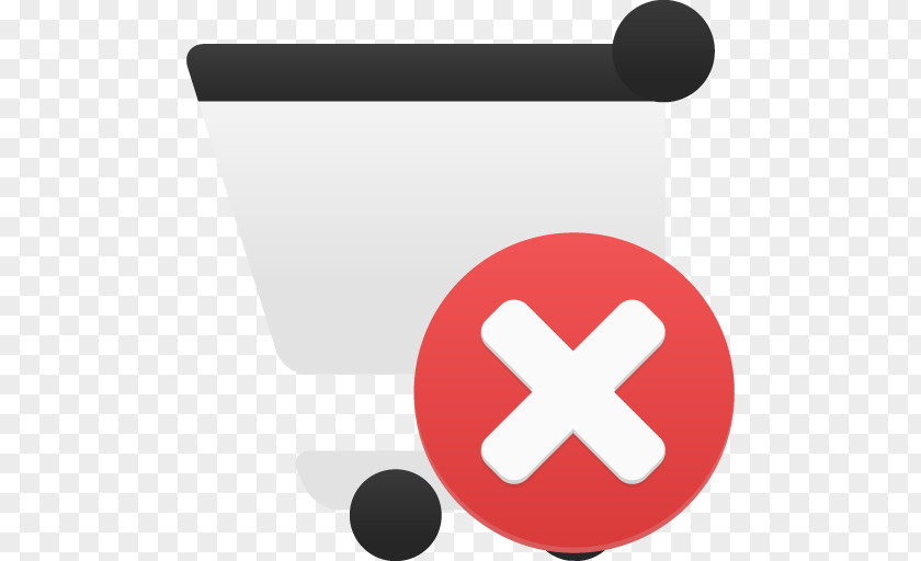 Shopping Cart Remove Symbol Font PNG