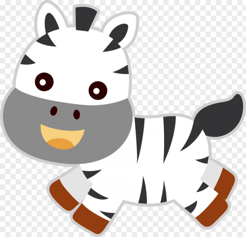 Sticker Zebra Cartoon PNG