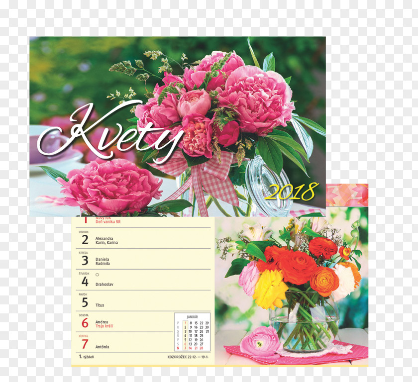 Kalendar Garden Roses Cut Flowers Floral Design Artificial Flower PNG