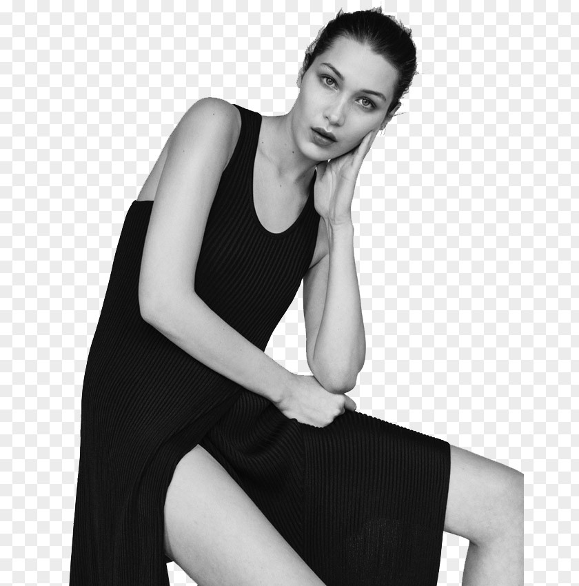 Model Bella Hadid Paris Fashion Week Balmain PNG