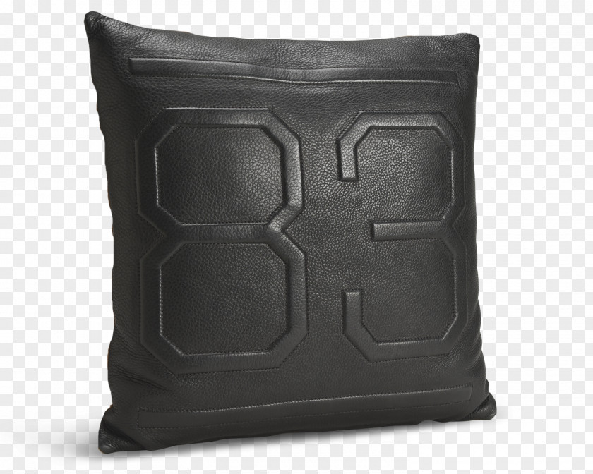 Black Pillow Throw Pillows Cushion Bicast Leather Decorative Arts PNG