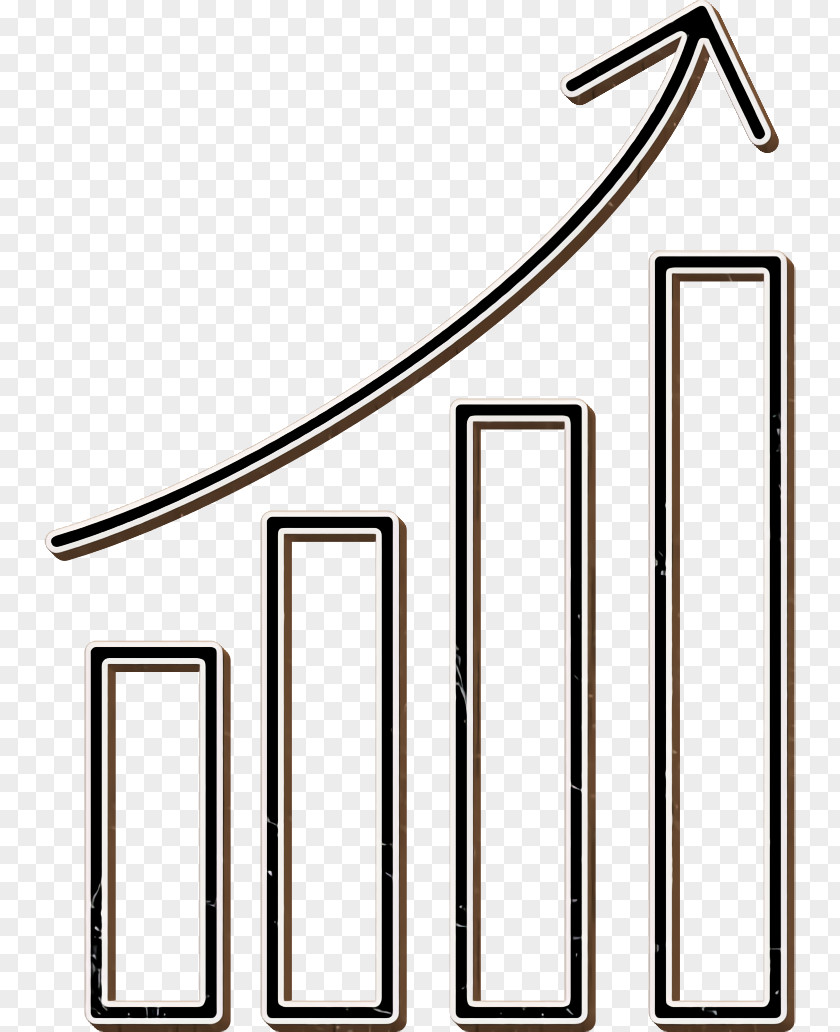 Business Icon Chart Data Analytics Upgoing Bars PNG