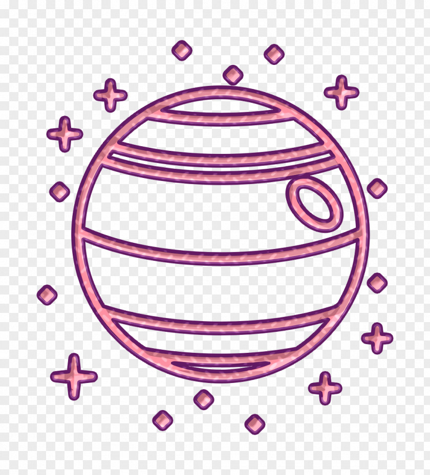 Sticker Magenta Astrology Icon Planet Space PNG