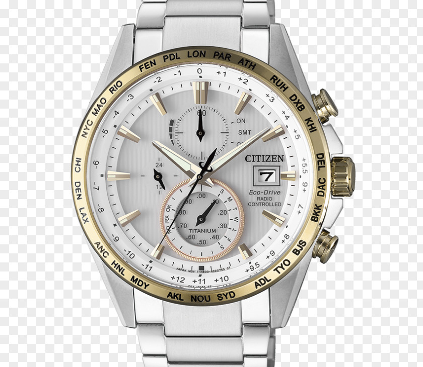 Watch Eco-Drive Citizen Holdings Radio Clock Chronograph PNG