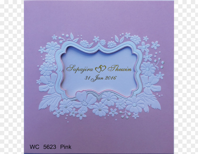 2017 Wedding Card Lavender Lilac Violet Purple PNG