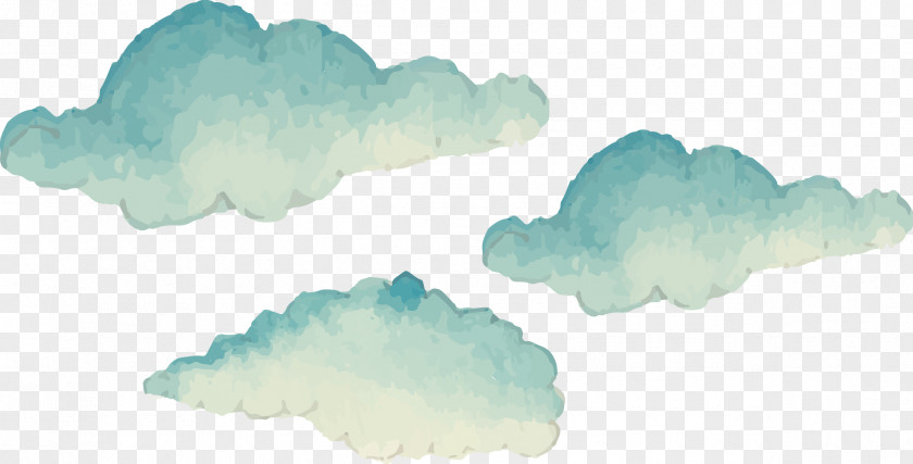 Hand-painted Clouds Cartoon Cloud Euclidean Vector PNG