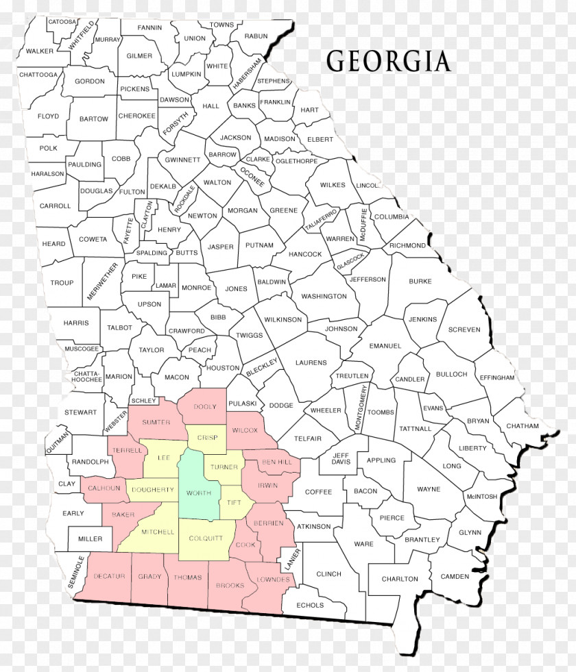 Map Fulton County, Georgia Henry Hall PNG