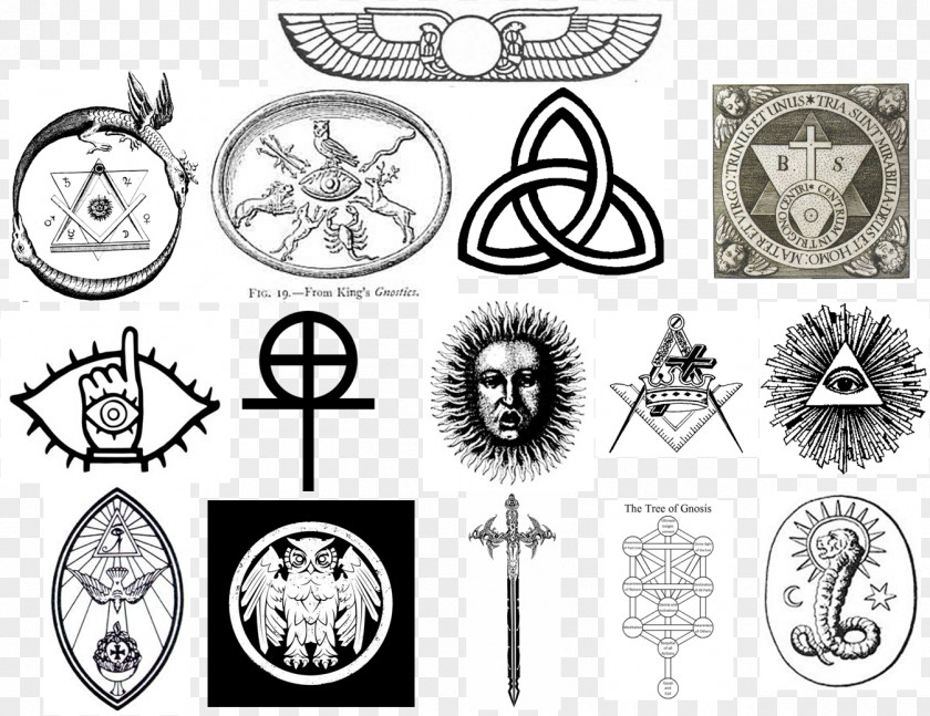 Religious Elements Gnosticism Symbol Gnosis Occult Religion PNG