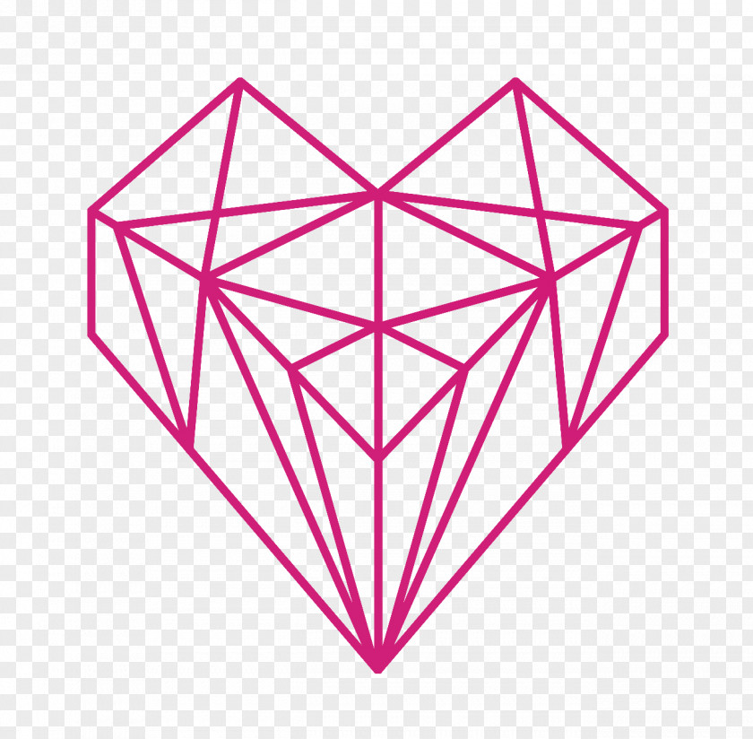 Symmetry Magenta Pink Line Red Triangle PNG