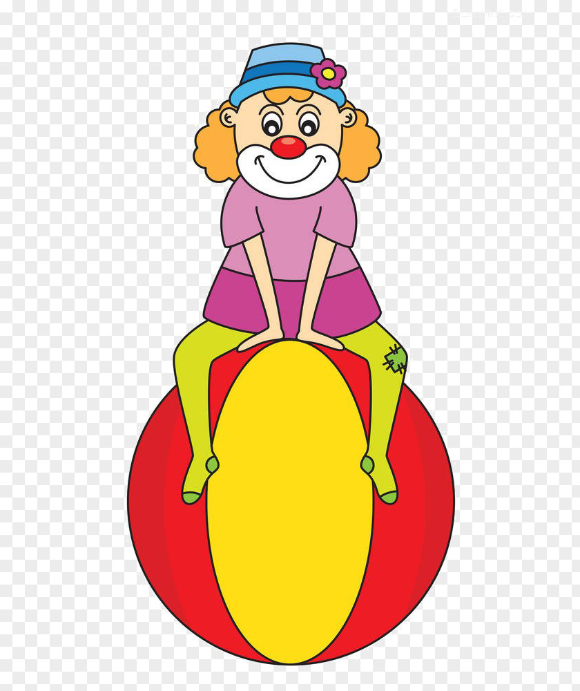 The Clown On Cartoon Yellow Area Illustration PNG