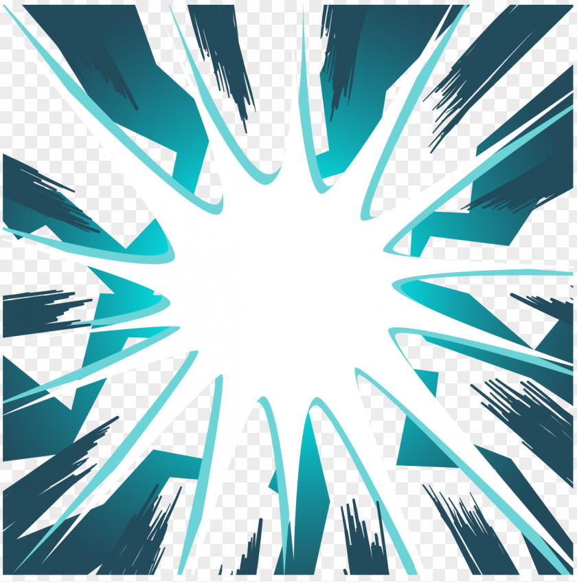 Vector Hand-drawn Comic Effect Explosion Comics Computer File PNG