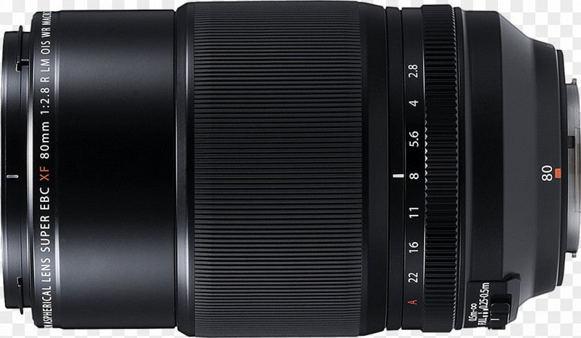 Camera Lens Fujifilm XF 80mm F/2.8 R LM OIS WR Macro Fujinon Photography PNG