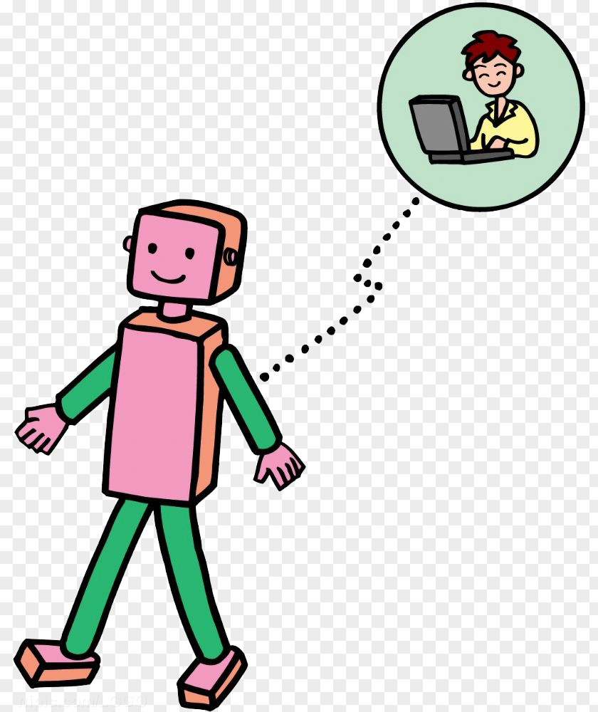 Pink Robot Clip Art PNG