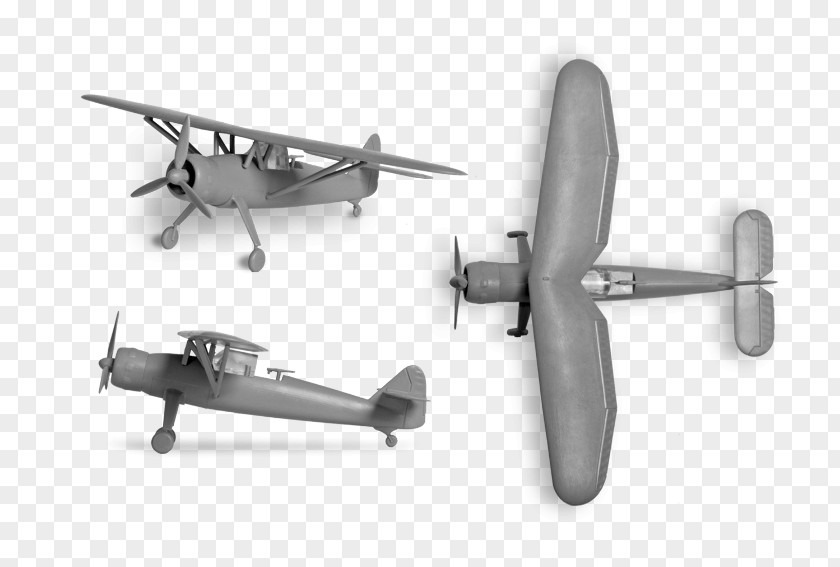 Aircraft Reconnaissance Propeller Airplane Henschel & Sohn PNG