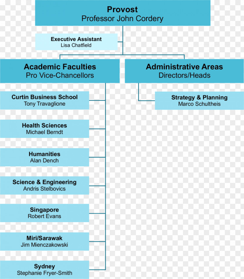 Curtin Organizational Chart University Diagram PNG