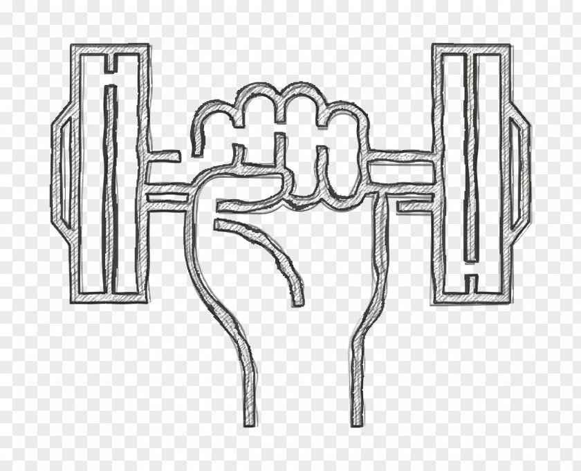 Door Handle Workout Icon Dumbell Gym Healthy Life PNG
