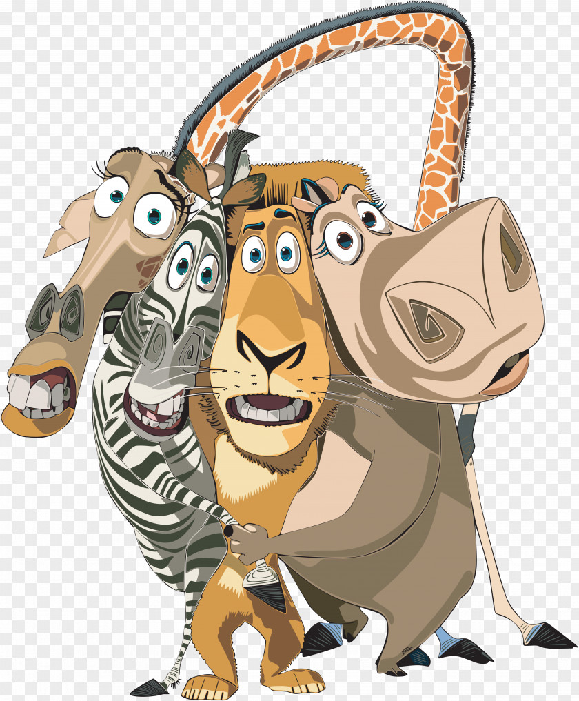 Madagascar Penguins Mort Melman Marty Hippopotamus PNG