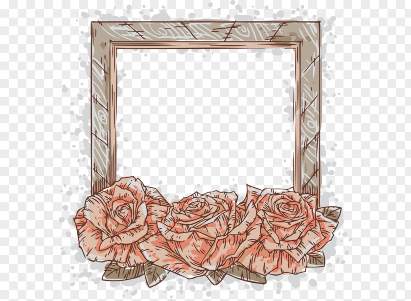 Rose Paintbrush Drawing Still Life: Pink Roses Cartoon PNG