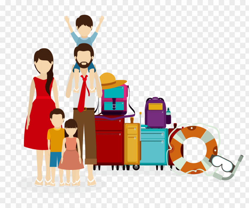 Travel Vector Graphics Clip Art Family Illustration PNG