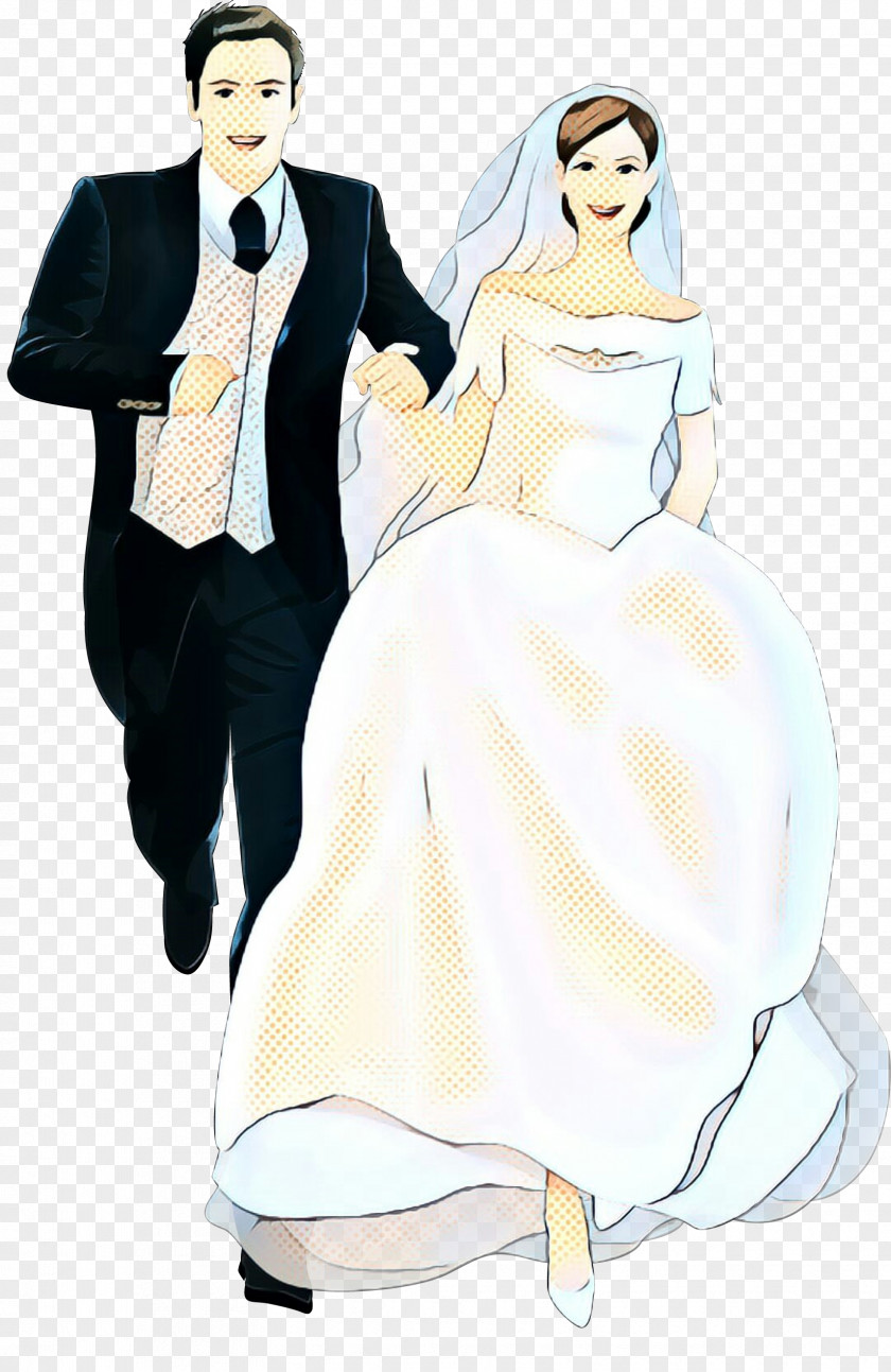 Costume Design Drawing Bride And Groom Cartoon PNG