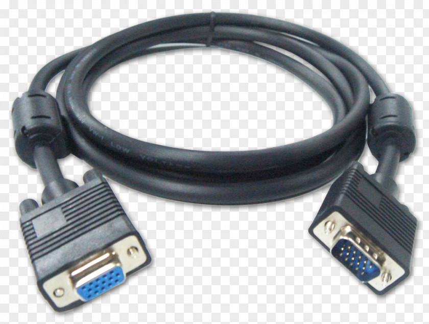 Laptop VGA Connector D-subminiature Electrical Cable Super Video Graphics Array PNG