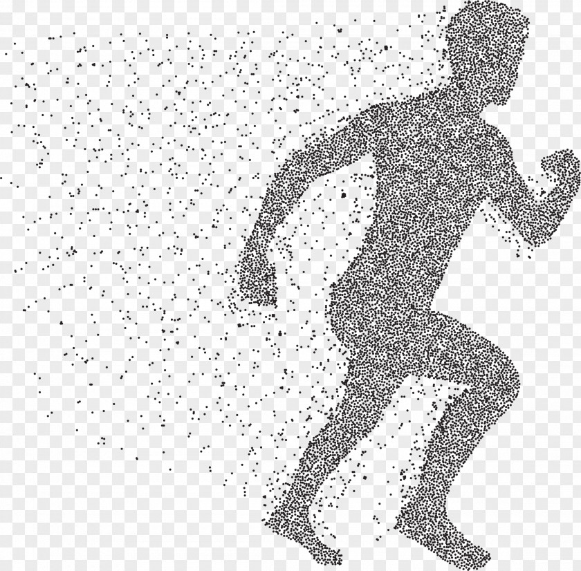 Running Man Speed Motion Homo Sapiens Clip Art PNG