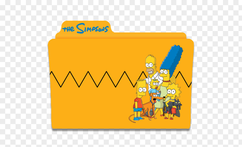 The Simpsons Season 00 Area Text Material Yellow Clip Art PNG