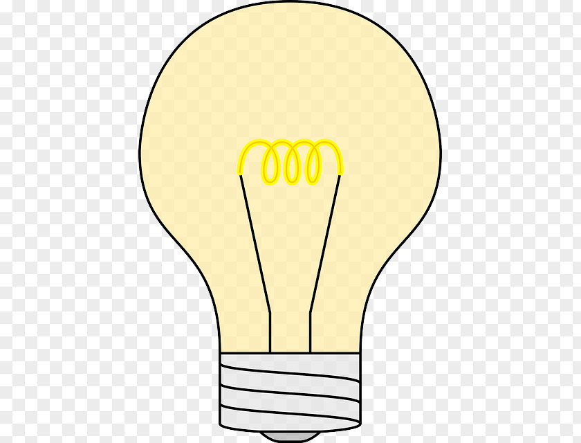 Light Bulb Outline Incandescent Lamp Clip Art PNG