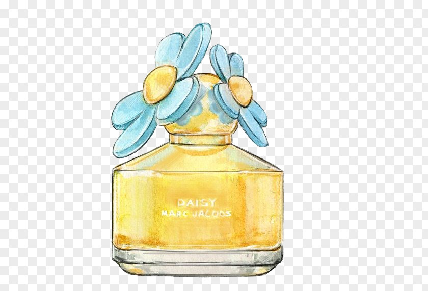 Perfume Chanel Watercolor Painting Drawing Illustration PNG