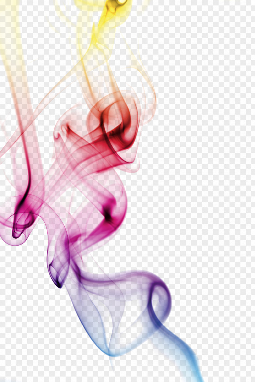 Smoke PNG , Colorful Smoke, multicolored smoke illustration clipart PNG