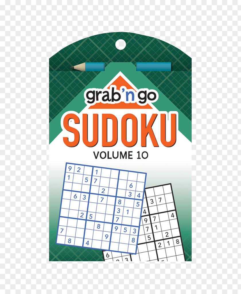 Sudoku Classic Games Grab 'n Go Puzzles Sudoku: Cardinal-sapphire Edition Paperback Brand Material PNG