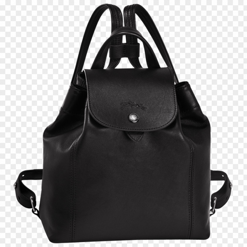 Triangl Longchamp Backpack Bag Pliage Leather PNG