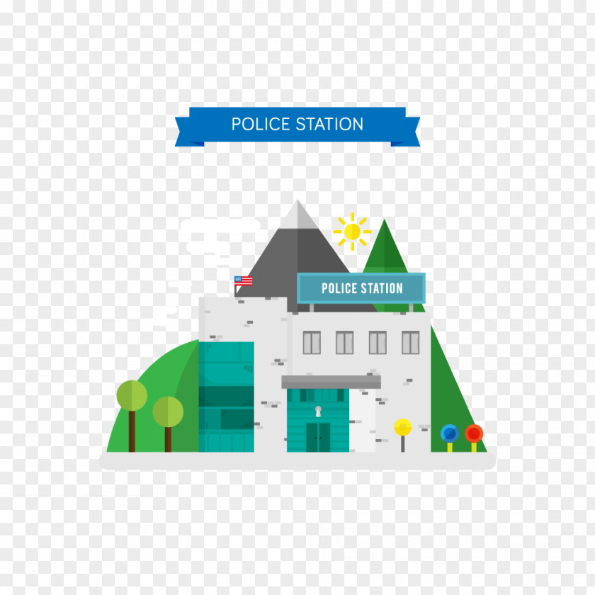 Vector Police Station PNG