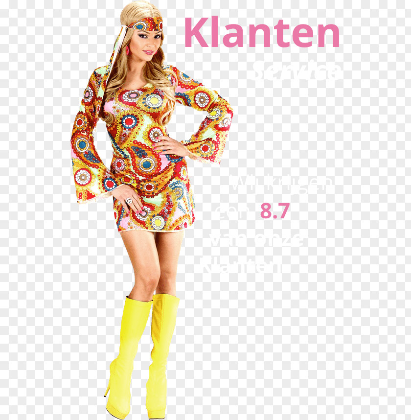 Party 1970s Costume Hippie Clothing Disguise PNG